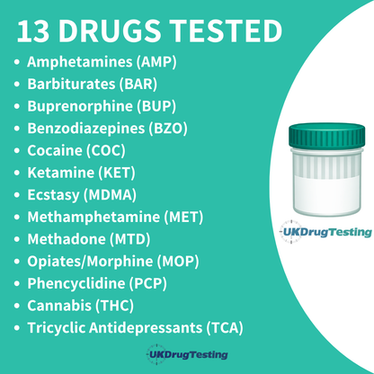 13 panel urine drug test for employers UK